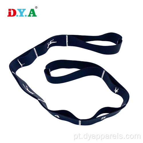 Faixa elástica de elástico personalizada faixa de ioga cinturão